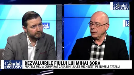 EXCLUSIV VIDEO | Tom Șora vorbește despre apartamentul tatălui său: “Fratele meu a finanțat casa. El a cumpărat casa cu banii lui, pe numele tatălui”
