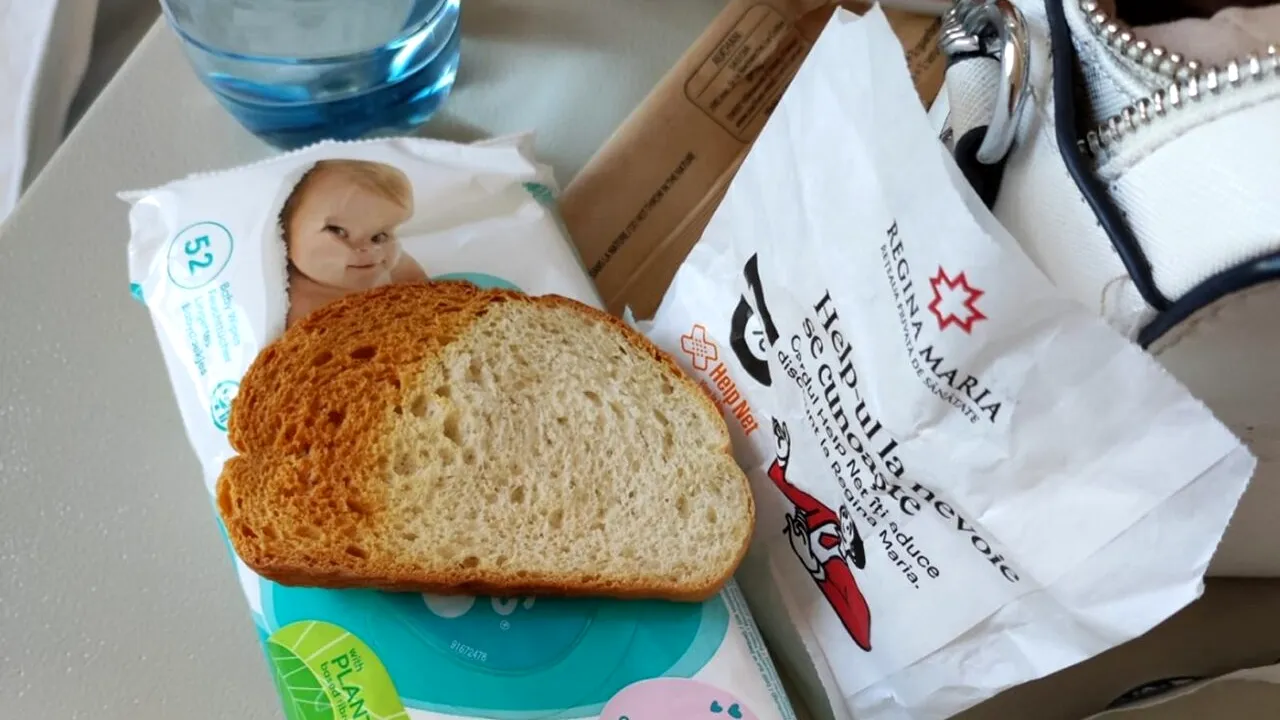 Ce a primit de mâncare, la micul-dejun, o fetiță internată în Spitalul Județean Constanța. Bulversată, mama ei a făcut o poză
