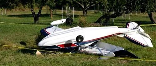 Un avion de mici dimensiuni a aterizat forțat; pilotul nu a fost rănit, dar aparatul a fost avariat