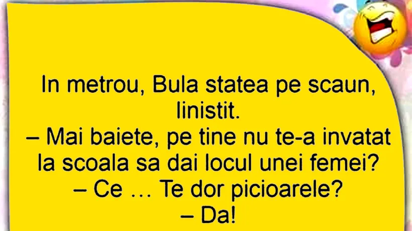 BANC | Bulă, metroul și pensionara moralistă