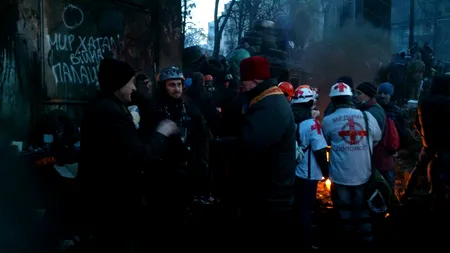 Un manifestant rănit miercuri la Kiev a decedat la spital