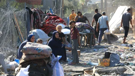 90% din locuitorii din Gaza au fost STRĂMUTAȚI ca rezultat al ordinelor de evacuare israeliene