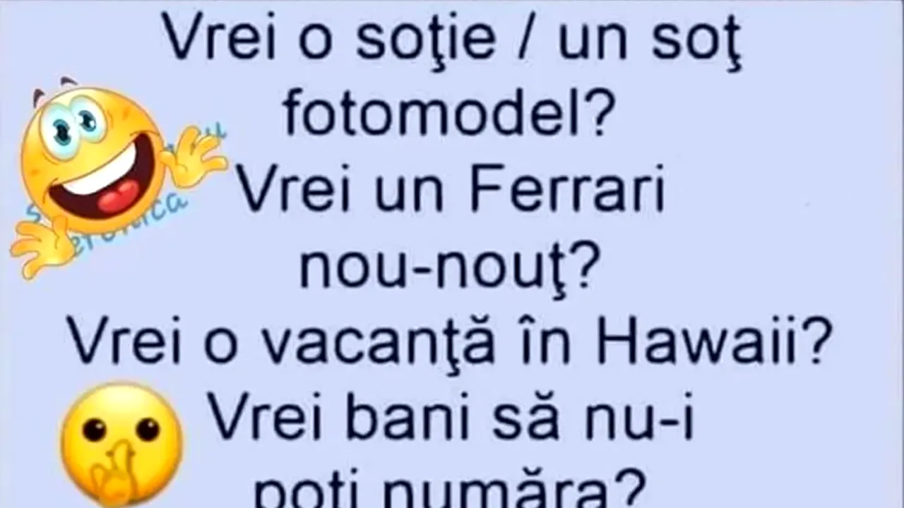 BANC | Vrei o soție fotomodel?