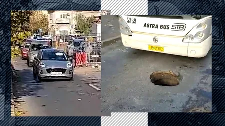 Cum să-ți rupi mașina într-o gură de canal lăsată de izbeliște, pe Plevnei. Mai mulți șoferi au dat cu roata în ea. S-a acoperit după sesizarea Gândul