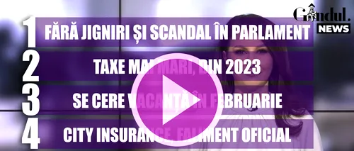 GÂNDUL NEWS. Fără jigniri, scandal, LIVE-uri și bannere în Parlament (VIDEO)