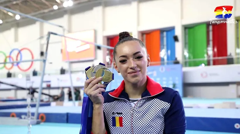 Larisa Iordache, două medalii de aur și una de argint la Campionatul European de gimnastică din Turcia
