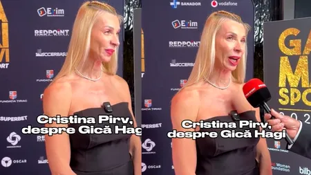 Cristina Pîrv, mesaj emoționant pentru Gică Hagi la Gala Mari Sportivi, organizată de ProSport: „Avem ceva în comun, mentalitatea”