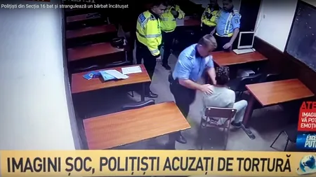 Secția 16 de Poliție, ziua și abuzul forțelor de ordine! Bărbat bătut la interogatoriu! (VIDEO ȘOCANT)