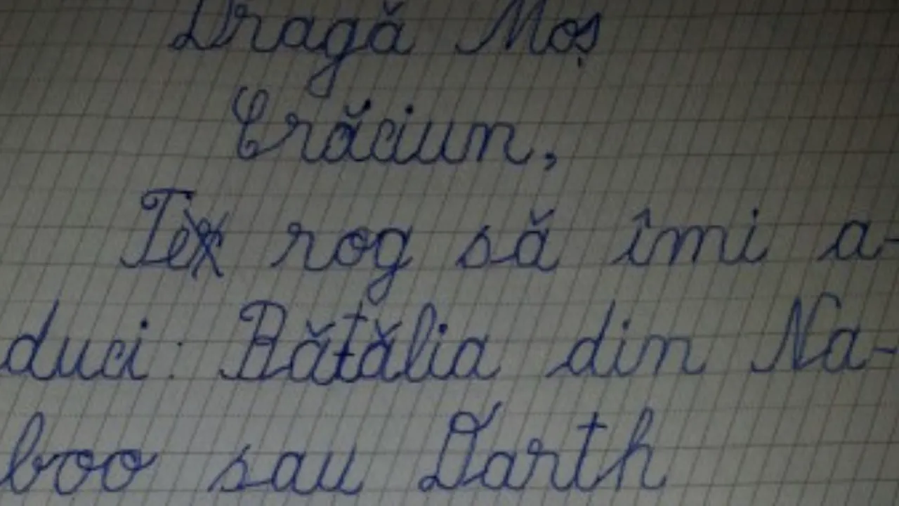 FOTO. Scrisoarea pentru Moș Crăciun ajunsă viral pe internet