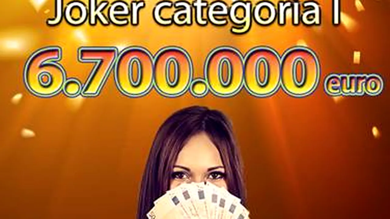 S-a câștigat cel mai mare premiu din istoria jocului JOKER: Peste 6.7 milioane de euro