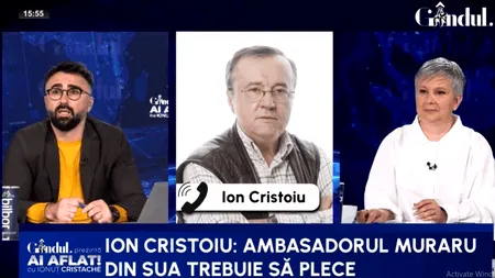 Cristoiu critică contractul de lobby angajat de Nicușor Dan: Este jignitor pentru poporul român/Muraru trebuie să plece