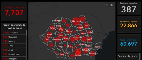 PANDEMIE. România, pe harta zonelor cele mai afectate de coronavirus din Europa!