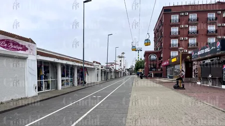 Vremea i-a GONIT pe turiști de pe plajele din Mamaia. Plaja este pustie, la fel și locurile de promenadă