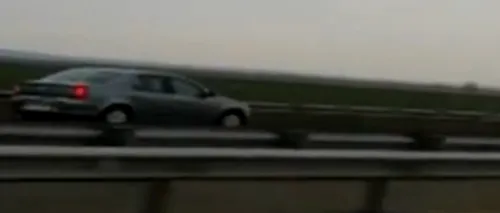 Un șofer a fost filmat în timp ce gonea nebunește pe contrasens. Când au văzut cine se afla la volan, polițiștii și-au făcut cruce