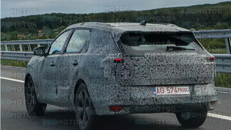 Striker, noul model de la Dacia, surprins în trafic pe o autostradă din România. Imaginile din timpul testelor arată un stadiu avansat de dezvoltare
