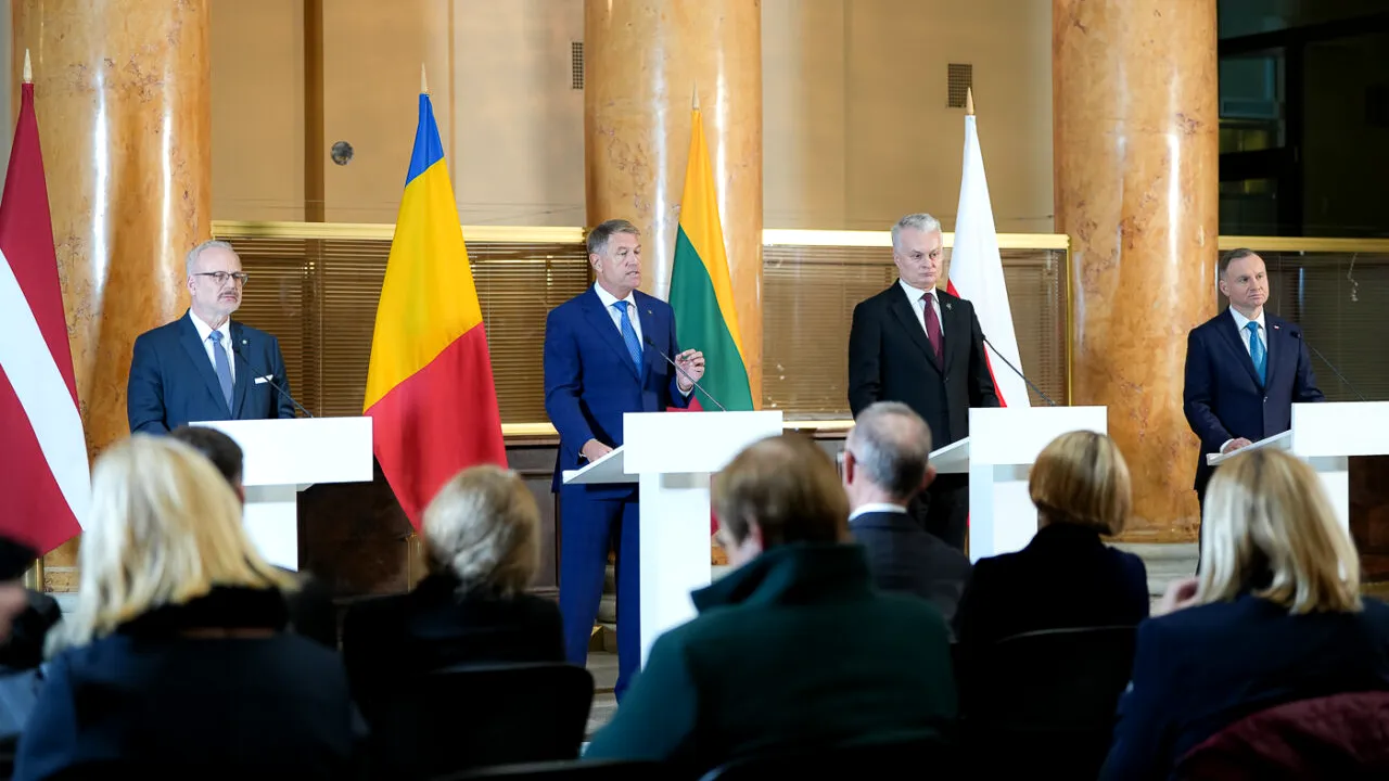 Declarație comună a președinților României, Letoniei, Lituaniei și Poloniei, privind securitatea regională și integrarea europeană