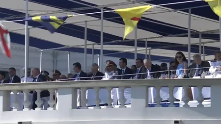 Comandantul suprem al armatei, președintele Nicușor Dan, nu a participat la Ziua Marinei. Premierul Ilie Bolojan, fluierat din mulțime