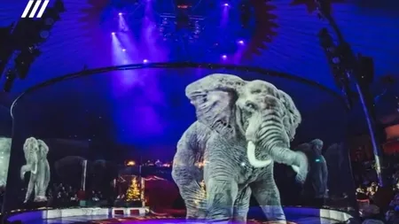Demers inedit: Primul circ din lume care folosește holograme 3D ale animalelor. Care este motivul umanitar - VIDEO