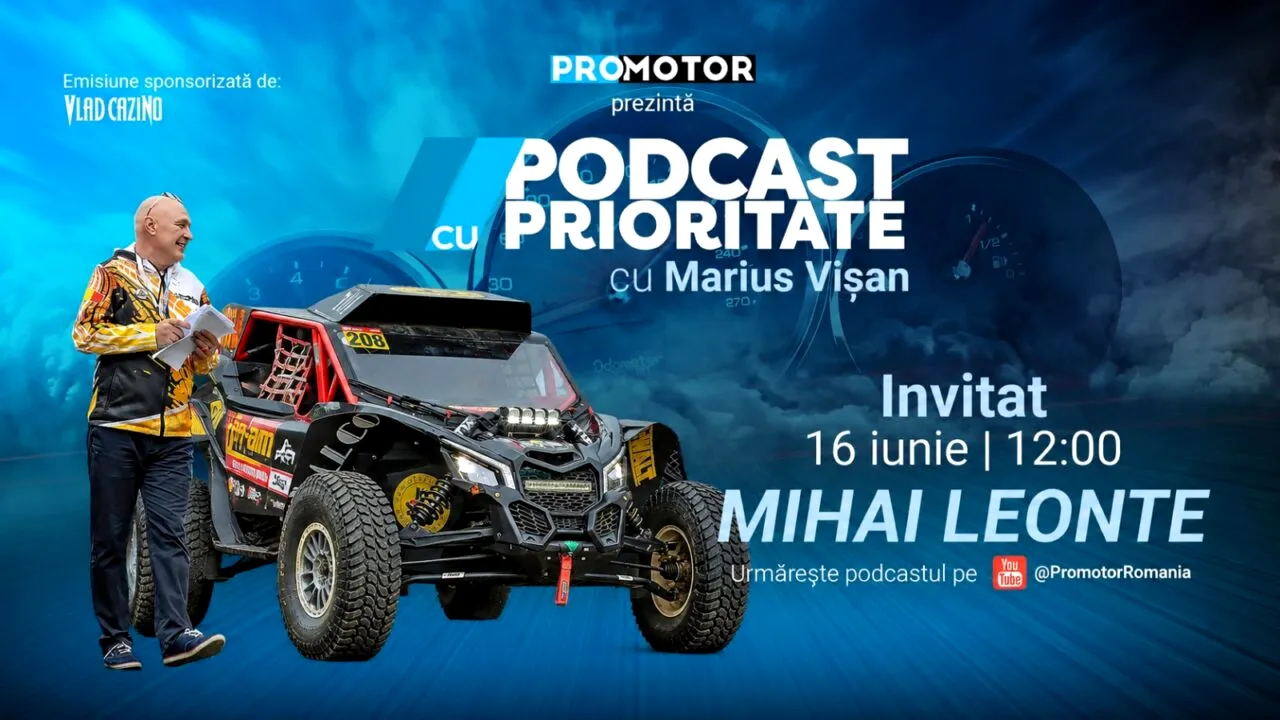Mihai Leonte, invitat la „Podcast cu Prioritate” #103 by ProMotor. Povești din rally-raid, ARO și motorsportul românesc