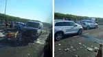 ACCIDENT grav pe autostrada A2. Două persoane au fost rănite după o coliziune în care au fost implicate șapte mașini. Trafic îngreunat spre Constanța