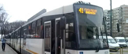 Bărbat lovit mortal de un tramvai al liniei 41, în zona Podului Ciurel