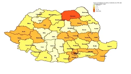 ANALIZĂ INSP: Vârsta medie a celor decedați: 66 de ani. Care este incidența infecției cu COVID-19 la nivel național