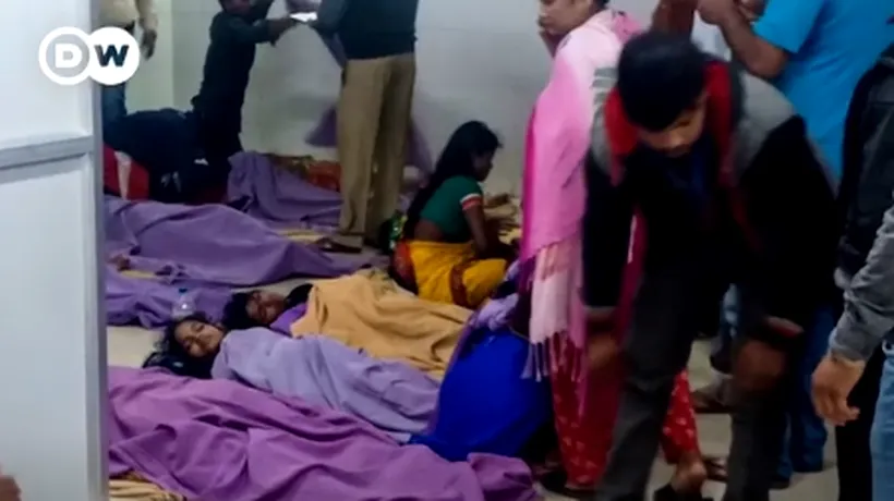 INDIA. Mai multe persoane au leșinat și au raportat ochi arși. 800 de persoane au fost duse la spital în urma unei scurgeri de gaz