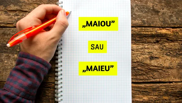 Care este forma corectă: maiou sau maieu?