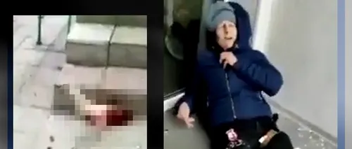 VIDEO | O femeie a rămas fără picioare din cauza unei rachete rusești. Atenție, IMAGINI ȘOCANTE din Harkov!