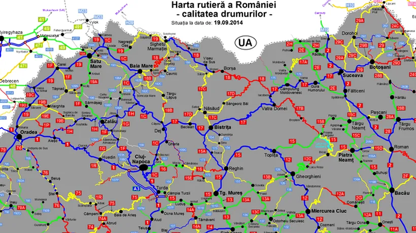 STAREA DRUMURILOR din România - HARTA COMPLETĂ
