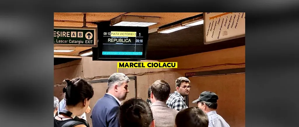 VIDEO cu Marcel Ciolacu la metrou. Premierul nu a trecut neobservat. A recunoscut, însă, problema de care s-a lovit. Nu a funcționat!