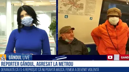 GÂNDUL LIVE. Reporter Gândul, lovit în metrou după ce le-a atras atenția unor călători că nu poartă mască / Ciprian Romanescu, Poliția Capitalei: „Agresoarea este căutată”