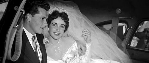 Rochia de mireasă pe care Liz Taylor a purtat-o la prima nuntă, scoasă la licitație