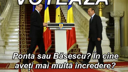 SONDAJ. Ponta sau Băsescu? În cine aveți mai multă încredere?