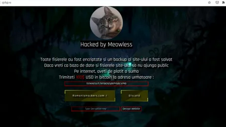 Siteul Consiliului Județean Cluj a fost spart de hackeri. Infractorii cer 100 de dolari în bitcoin