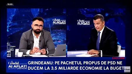 Sorin Grindeanu: „Nu susțin CREȘTEREA TVA-ului la 23%. Nu s-a discutat în Coaliție”