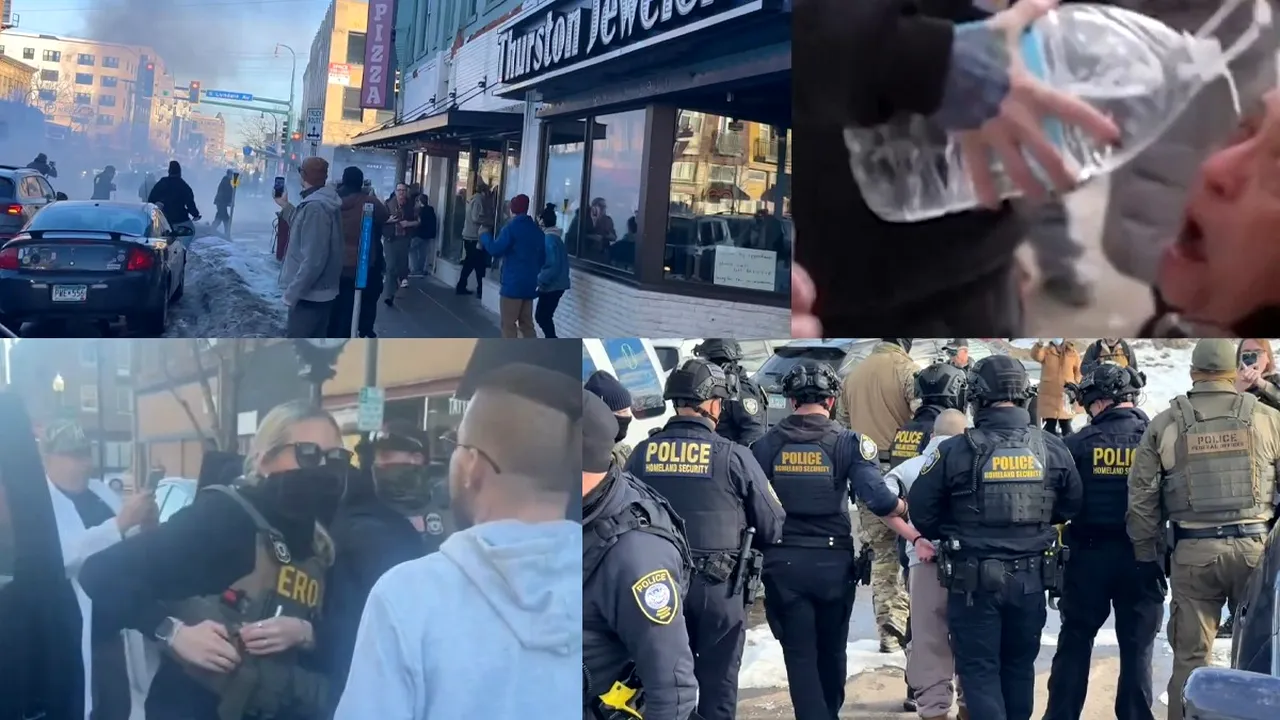 Teatrul absurdului în Minneapolis: ofițerii anti-imigrație se luptă cu localnicii. Două state SUA democrate vor să oprească ICE