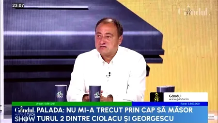 Mirel Palada: „Marea necunoscută va fi cu cine votează SUSȚINĂTORII lui Simion și Lasconi”