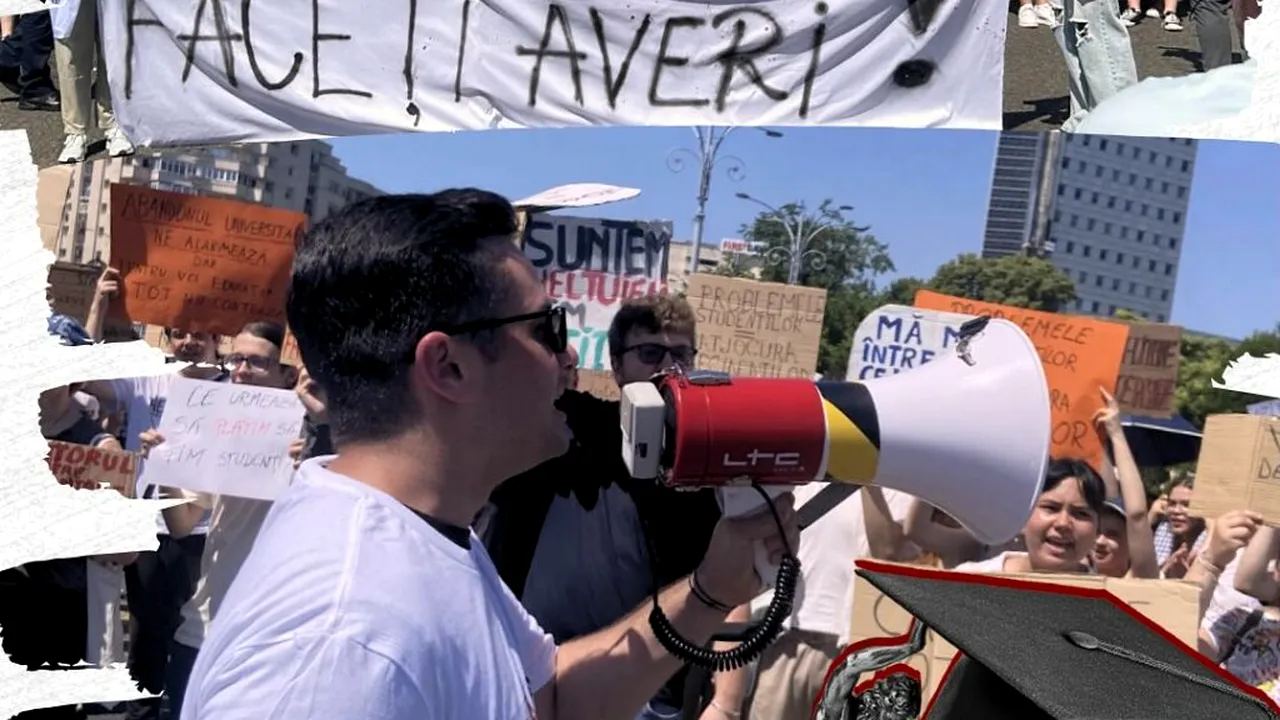 STUDENȚII anunţă PROTESTE masive împotriva Legii Bolojan / 44.000 de tineri, rămași fără sprijin financiar