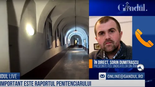 GÂNDUL LIVE. Sorin Dumitrașcu, președintele Federației Sindicatelor ANP, despre modul în care sunt eliberați deținuții: Ion Turnagiu și Marius Csampar au fost deținuți-problemă! Sistemul de credite trebuie schimbat - VIDEO