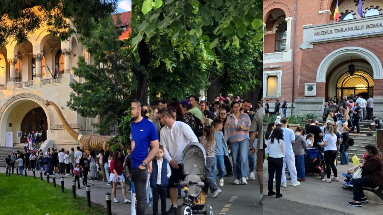 Noaptea Muzeelor în București. Sute de persoane așteaptă să viziteze cele mai renumite muzee din Capitală