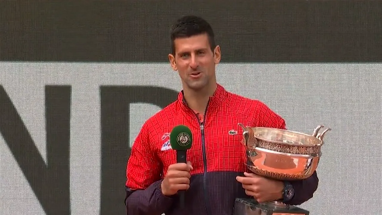 Novak Djokovici și cifra unui RECORD istoric: 23! Sârbul a intrat în istoria tenisului cu victoria de la Roland Garros