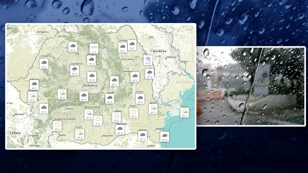 Pregătiți umbrelele. ANM, pentru Gândul: „Se va răci în toată țara, temperaturile vor fi sub cele specifice datei”