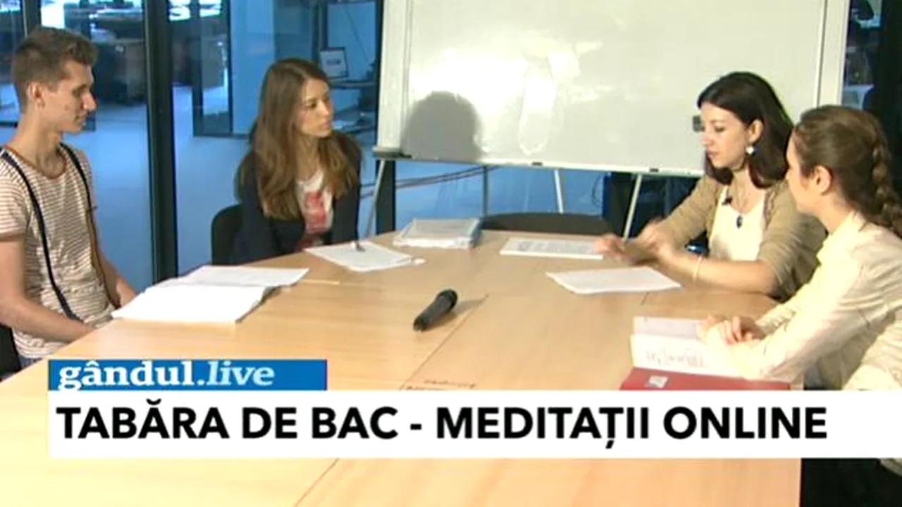 TABĂRA DE BAC 2012. MEDITAȚII ONLINE LA LIMBA ROMÂNĂ. LECȚIA 4. VIDEO