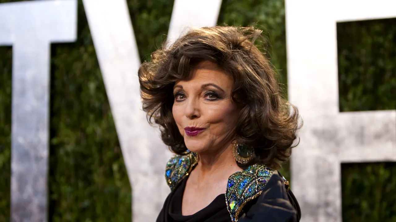 Joan Collins spune că primul ei soț a încercat să o vândă unui șeic