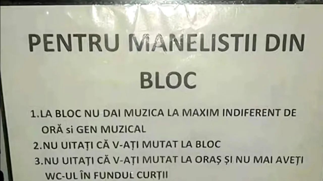Bancul de sâmbătă | Pentru maneliștii din bloc