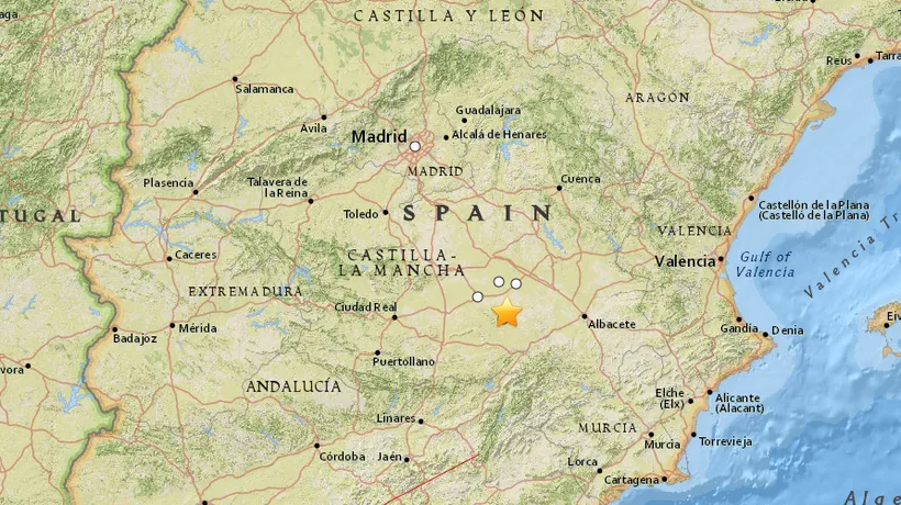 Cutremur de 5,4 grade pe scara Richer în sud-estul Spaniei