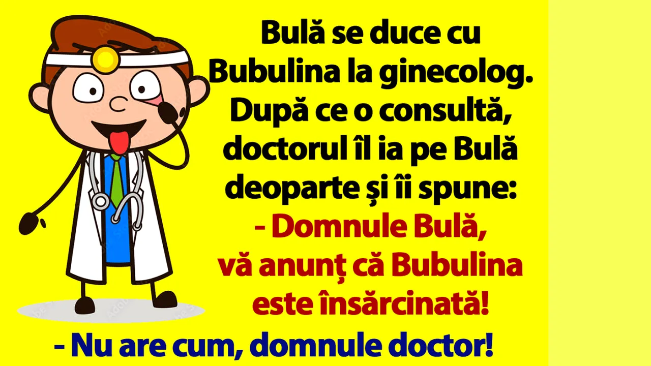 BANC | „Domnule Bulă, Bubulina este însărcinată!”
