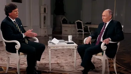 INTERVIU ISTORIC | Vladimir Putin, față în față cu Tucker Carlson. SUMARUL celor mai importante declarații ale ”Țarului de la Kremlin”: ce ar fi împiedicat pacea din Ucraina sau când ar ataca un stat NATO