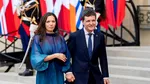 Imagini cu Nicușor Dan și Mirabela Grădinaru pe covorul roșu, la dineul oferit de Emmanuel Macron șefilor de stat și de guvern, la Palatul Élysée